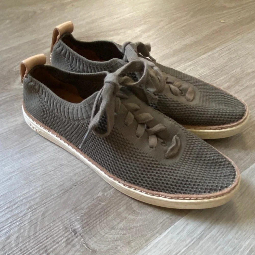 Ugg Sidney Knit Lace Up Trainer Sneakers - Picture 1 of 8